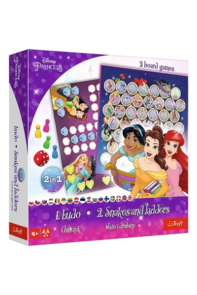 Trefl JOC DISNEY PRINCESS 2IN1 LUDO ΚΑΙ ΦΙΔΙΑ ΚΑΙ ΣΑΥΡΕΣ