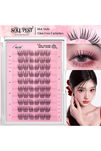 Choice MJaidou 60 Clusters of Glue-Free False Eyelashes - Segmented - Natural...