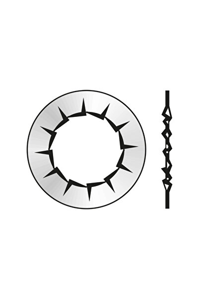 Rocast Set 500 x Saiba Elastica Crestaturi Interioare Forma I 6798 Otel Zinca...