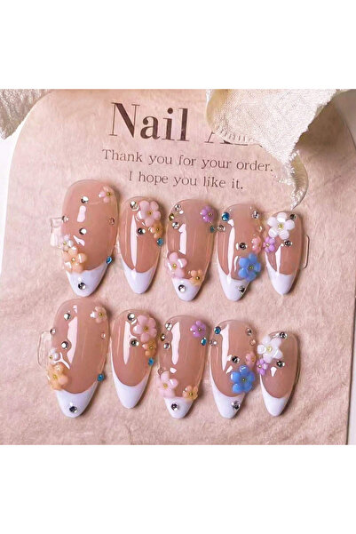 Choice3 L 10pcs high-end Cute girl style, hand-painted colorful three-dimensi...