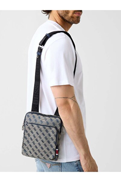 Guess BOSTON CROSSBODY 4G LOGOLU ÇAPRAZ ÇANTA GRİ HMBOSTP6123-SDB