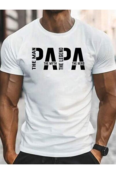 21JNRY Men's "For Men. Myth. Legend. Dad." Print T-Shirt - 100% cotton Stretc...