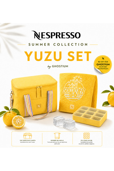 Nespresso Yuzu Summer Collection Special Set – Cooler Bag, Beach Towel & Ice ...