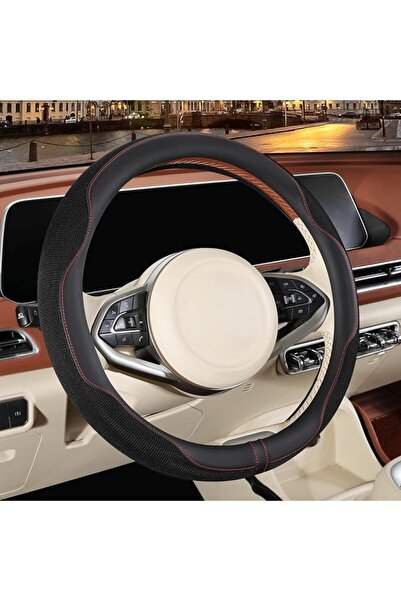 GENERAL 35cm Steering Wheel Cover Anti-Slip Microfiber Leather Steering Wheel...