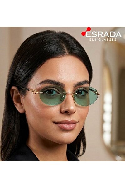 ESRADA 3104D 602180 2569 09 Uv400 Protected Blue Color Gold Detailed Women's ...