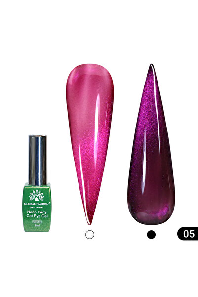 global fashion Ojă semipermanentă Neon Party Cat Eye Global Fashion, 8ml, 005...