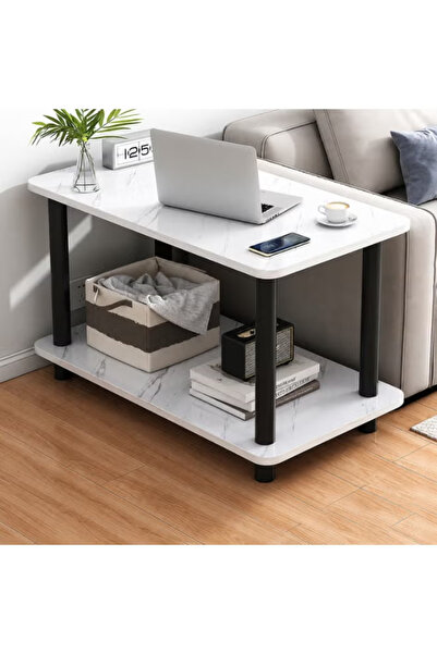GGEROU Coffee Table,Tea Table,End Table 60x30x53cm,Wood Sofa Table,Modern Min...