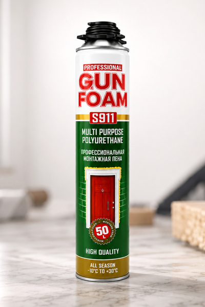 Badem10 Poliüretan Köpük 750 ml Kapı Pencere Boşluk Doldurma Isı Ses Yalıtım ...