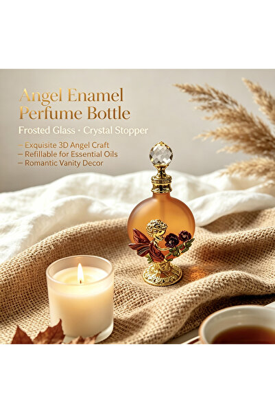 ARIANA 30ml Fairy & Rose Decorative Perfume Bottle Refillable Glass Essential...