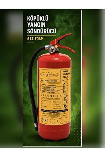 VALLENTİNA 6 KG KÖPÜKLÜ YANGIN SÖNDÜRME CİHAZI TSE-HYB/CE BELGELİ(RUHSATA UYGUN)