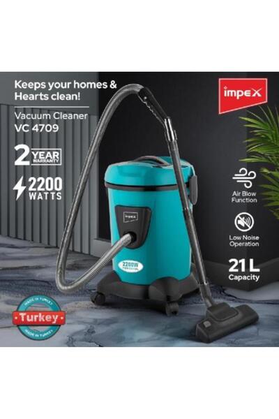 IMPEX Vacuum Cleaner Electrica Turkish Impex 2200W 21L Vc4709 Blue
