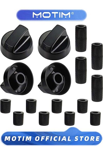MOTIM 4 Pack Universal Control Knobs Replacement with 12 Adapters for Oven St...