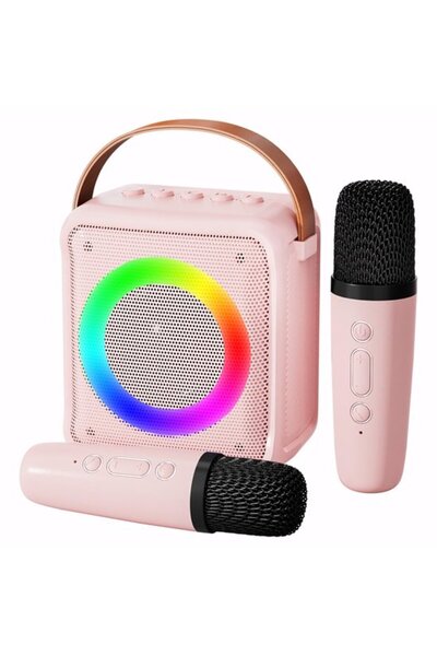 STARSTAR Girls karaoke microphone, portable speaker, 2 mics.