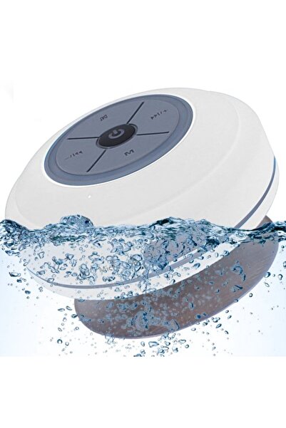 STARSTAR Waterproof Bluetooth shower speaker, suction cup, white.