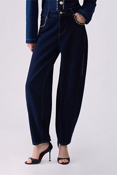 liu.jo Liu Jo Pant.Barrel H.W. Kadın Jean Pantolon Çok Renkli