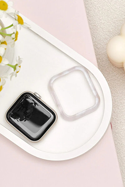 PSGT Apple Watch Seri 7/8/9 45mm Uyumlu Lux Reçine Kasa Koruyucu