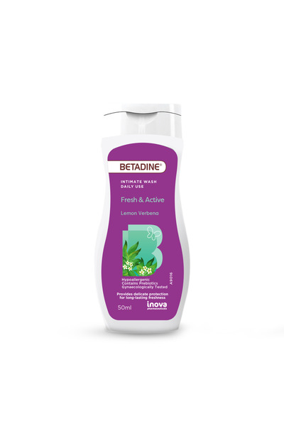 BETADINE Intimate Intimate Wash for Women | Fresh & Active Lemon Verbena 50ml