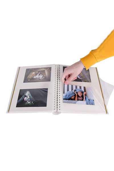 best hediye 30 Sheets Adhesive Window Wedding Photo Album - 25X29Cm
