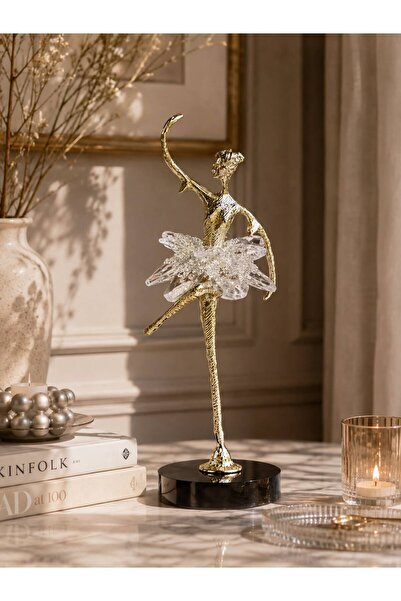 Hinora Home Gold Balerin Biblo Kristal Etekli Dekoratif Obje – Siyah Kaideli ...