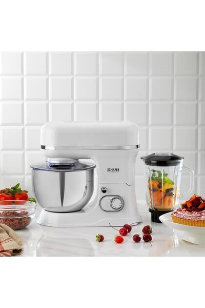 Schafer Prochef Master Multi Kıyma Aparatlı Stand Mikser 5 L-Beyaz