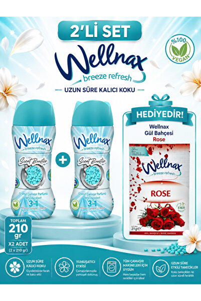 Wellnax Granül Çamaşır Parfümü ve Yumuşatıcısı - Moonlight 2li Set 2x210gr