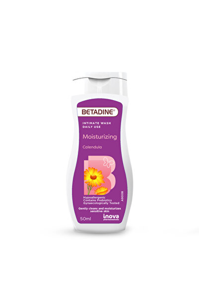 BETADINE Intimate Wash for Women | Moisturizing Calendula & Prebiotics 50ml