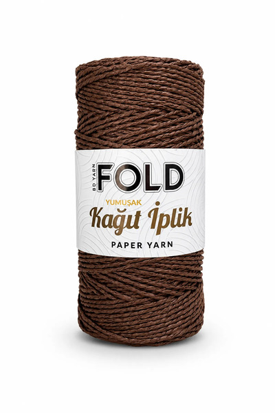 BD fold yarn Soft Paper Thread Bitter Brown 200 Grams Knitting Thread Bag Thread
