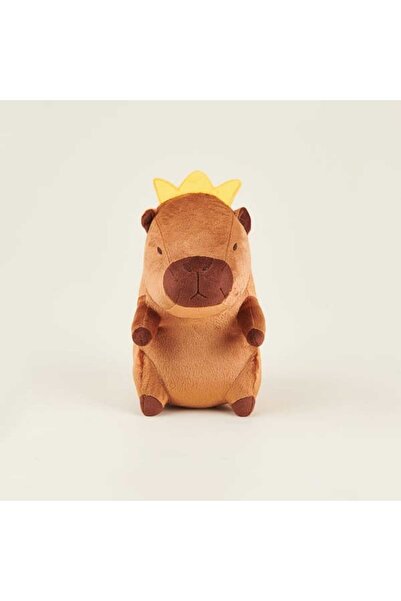Evidea Soft King Capybara Figured Pillow - Brown - 16X25 cm