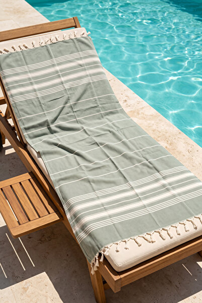 REMSA 100% Cotton Zigzag Patterned Beach Towel Bath Sauna Sea Towel Peshtemal...
