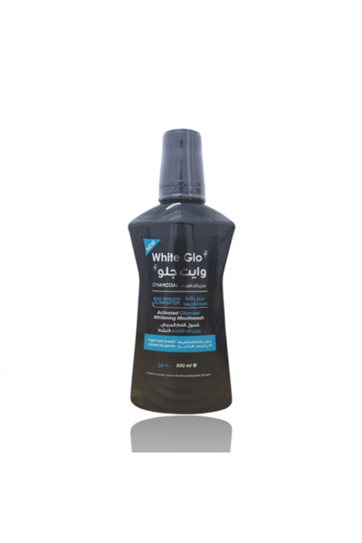 White Glo Charcoal Mouthwash 500ml