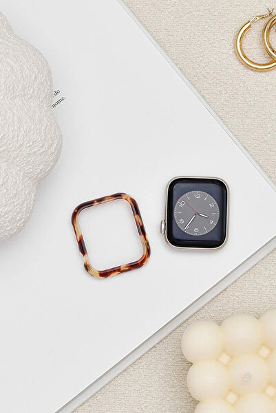 PSGT Apple Watch Seri 7/8/9 45mm Uyumlu Lux Reçine Kasa Koruyucu