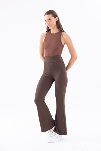 BONİTA FASHİON High Waist Spanish Flare Casual Pants