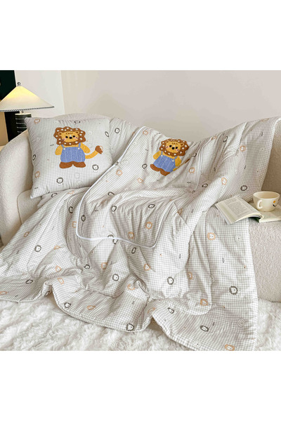 JOJO HOME Pilotă pentru Copii și Bebeluși 2 în 1, 100% Bumbac, cu Design Mult...