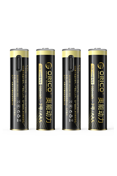 Orico Ener-G EG7C Σετ 4 επαναφορτιζόμενων μπαταριών AAA Li-Ion, USB-C, 1.5V, ...