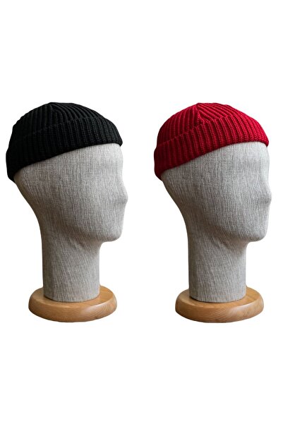 zadenza gold Set of 2 Solid Color Brimless Short Skullcap Beret Hip Hop Short...