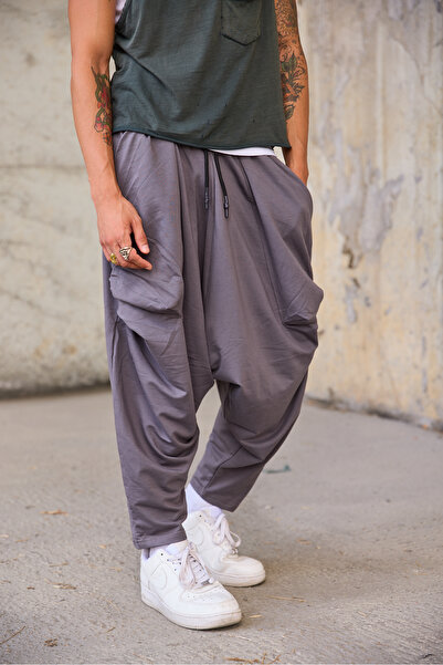 Superbluemexico Men's Loose-Fitting Avant-Garde Shalwar Trousers