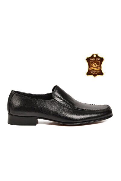 Marco Branchini Black Genuine Leather Leather Sole Men's Classic Shoes