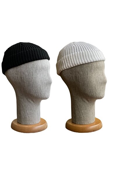zadenza gold Set of 2 Solid Color Brimless Short Skullcap Beret Hip Hop Short...