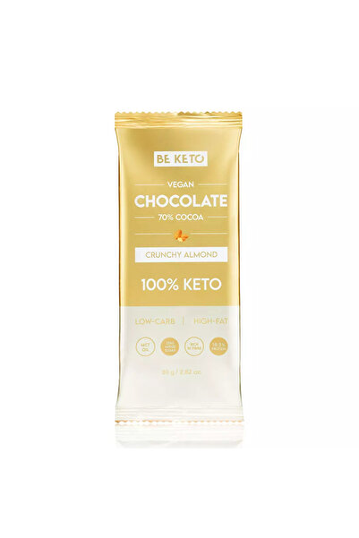 Be Keto Beketo Vegan Keto Ciocolată cu Ulei MCT 80G - Migdale Crocante