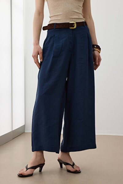 BABOKAH Geniş Paça Crop Pantolon