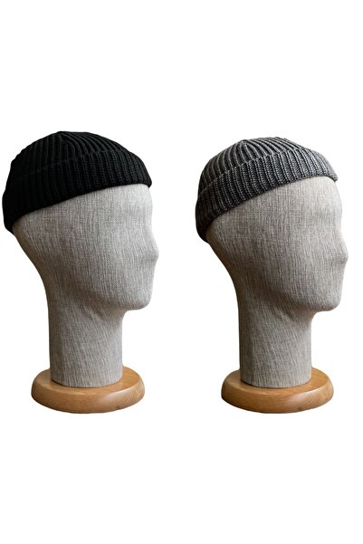 zadenza gold Set of 2 Solid Color Brimless Short Skullcap Beret Hip Hop Short...
