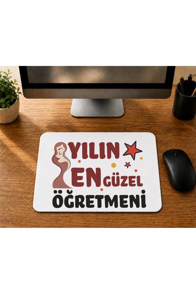 Mor Mürekkep Najlepši učitelj godine - štampana podloga za miša - poklon za u...