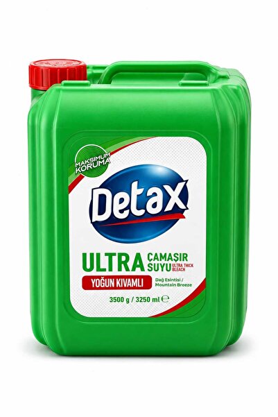 Detax Ultra Yoğun Kıvamlı Çamaşır Suyu Dağ Esintisi 3250 ml