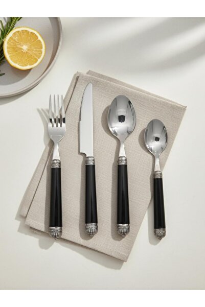 Zinnia 24-Piece Cutlery Set - Forks, Spoons & Knives
