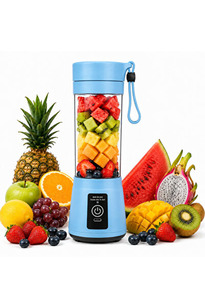 Generic Brand Portable Rechargeable Personal Blender 380ml, USB Juice & Smoot...