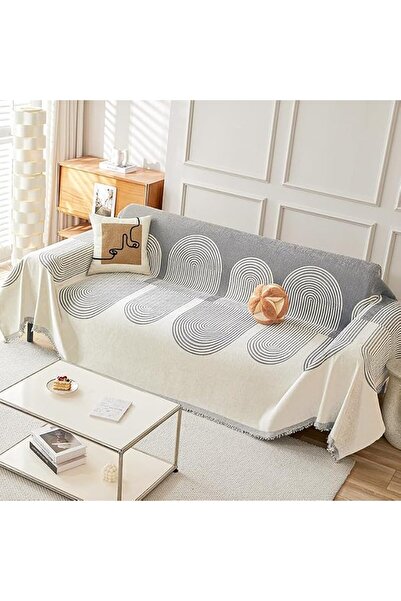 PYEBE Washable Boho Style Sofa Covers with Striped Geometric Patterns Made of...