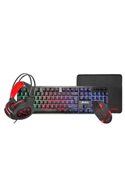 jedel CP-01 4-In-1 Gaming Combo Set | Keyboard + Mouse + Headset + Mouse Pad