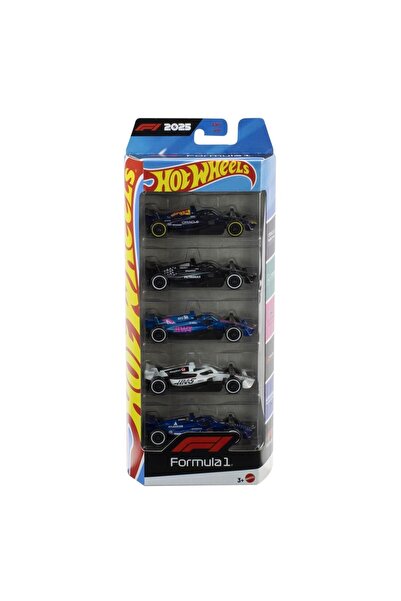 mattel HOT WHEELS Top Bottom Set OF 5 METAL CARS FORMULA 1 2025