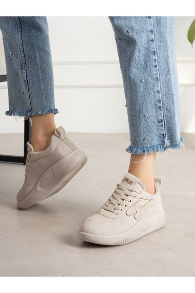 ALEMDAR AYAKKABI Amora Cream Women's Sneakers