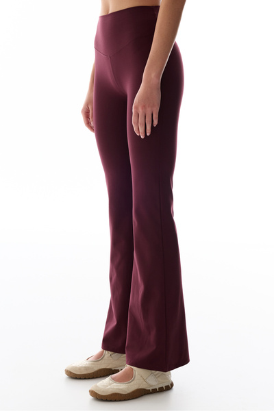 Penti Bordo İspanyol Paça (Flare) Soft Feel Yumuşak Dokulu Tayt